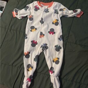 Disney Kids One Piece with Mouse Print in Gray, White, and Orange